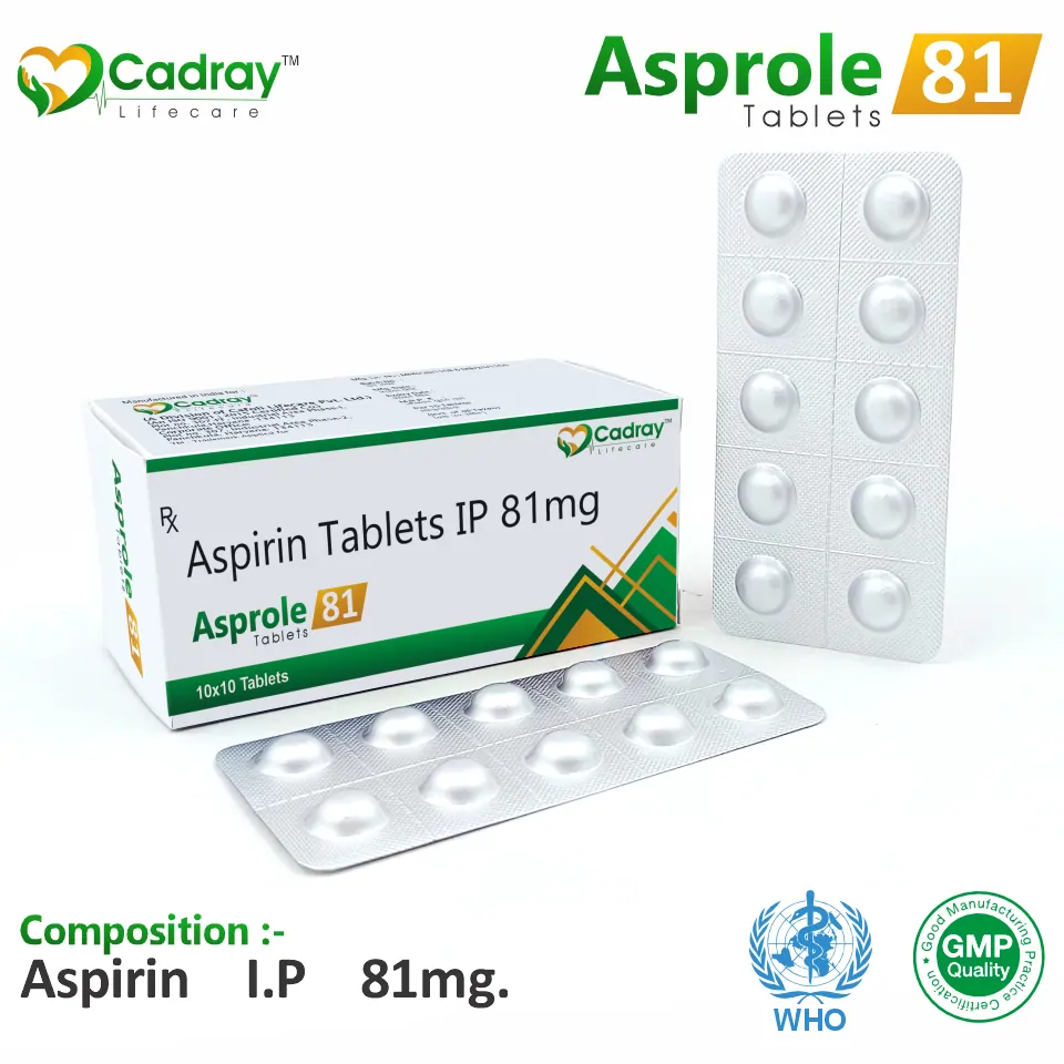 Aspirin 81mg Tablet Packaging
